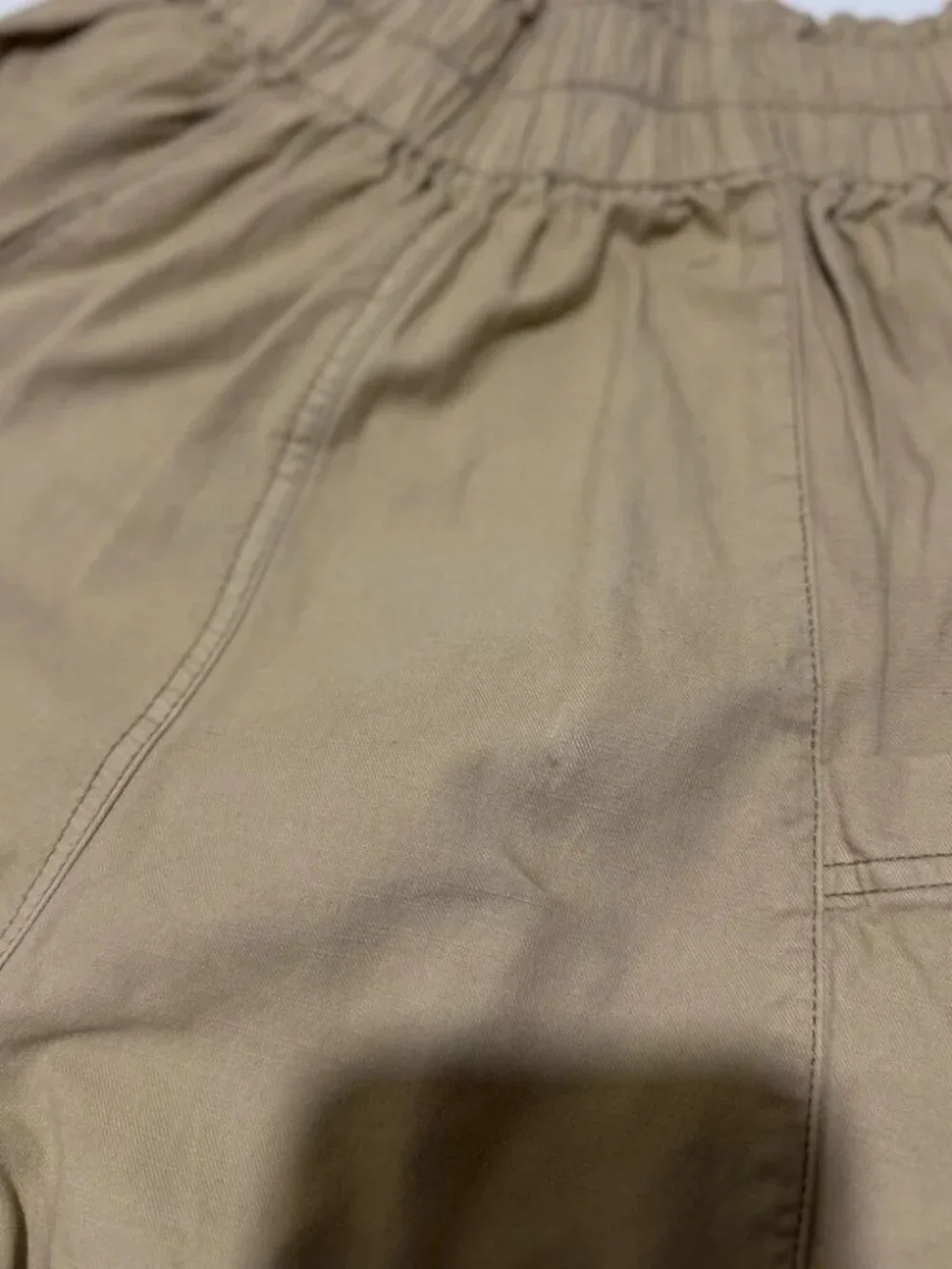 Free People Women’s Ready to Run Cinch-Waist Pants OB1235398 Parchment Size XS - Picture 7 of 8